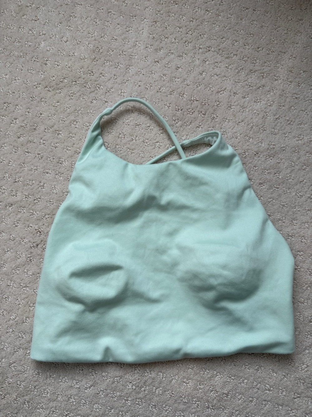 Victoria's Secret Mint Green Cropped Athletic Top